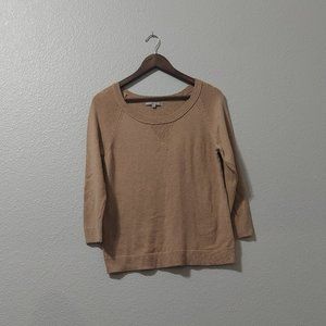 GAP Beige 3/4 Sleeve Sweater